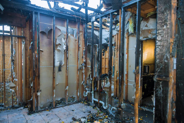 Professional Soot Cleanup technician working in Columbus, TX